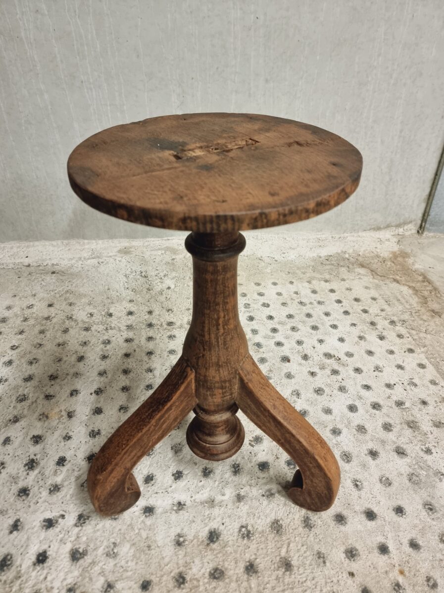 Antique stool, seat, plant table, 55 cm high